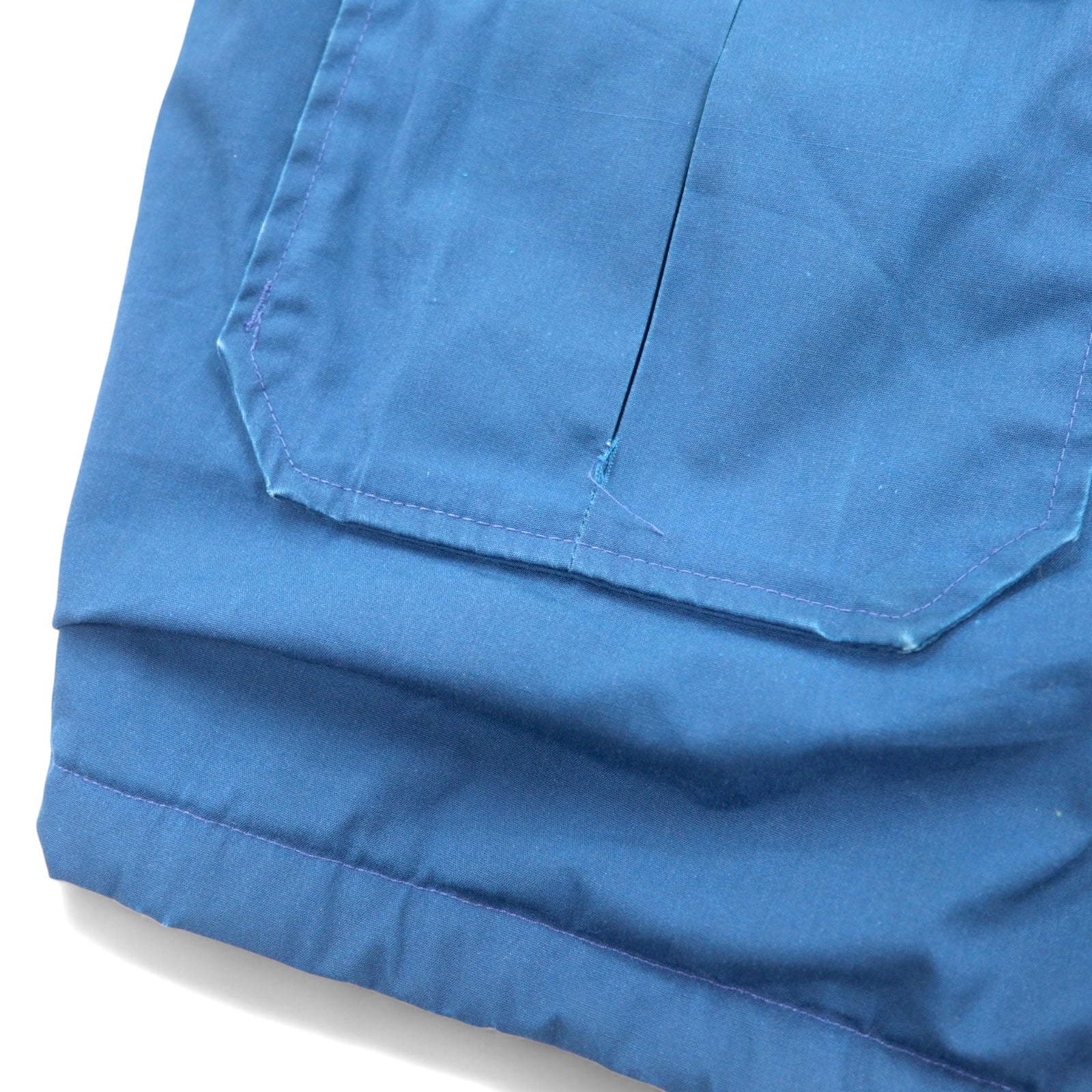 Woolrich giacca isolante anni '80 Made in USA taglia L nylon blu doppia zip fodera a quadri imbottitura coulisse