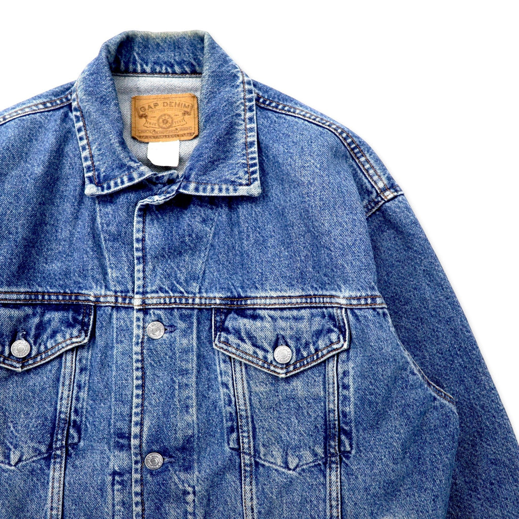 GAP DENIM Prodotto negli USA anni '90 Old Gap Giacca di jeans Gilet denim S blu cotone