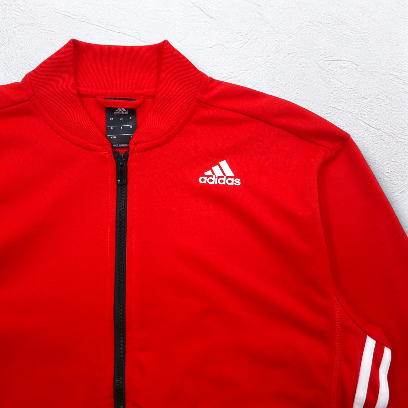 adidas Essential Track Jacket Tuta L Rossa 3 strisce Red Essential Track Jacket AB9185