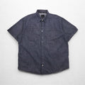 Sean John 00年代 半袖 ブラックデニムシャツ 3XL コットン スナップボタン