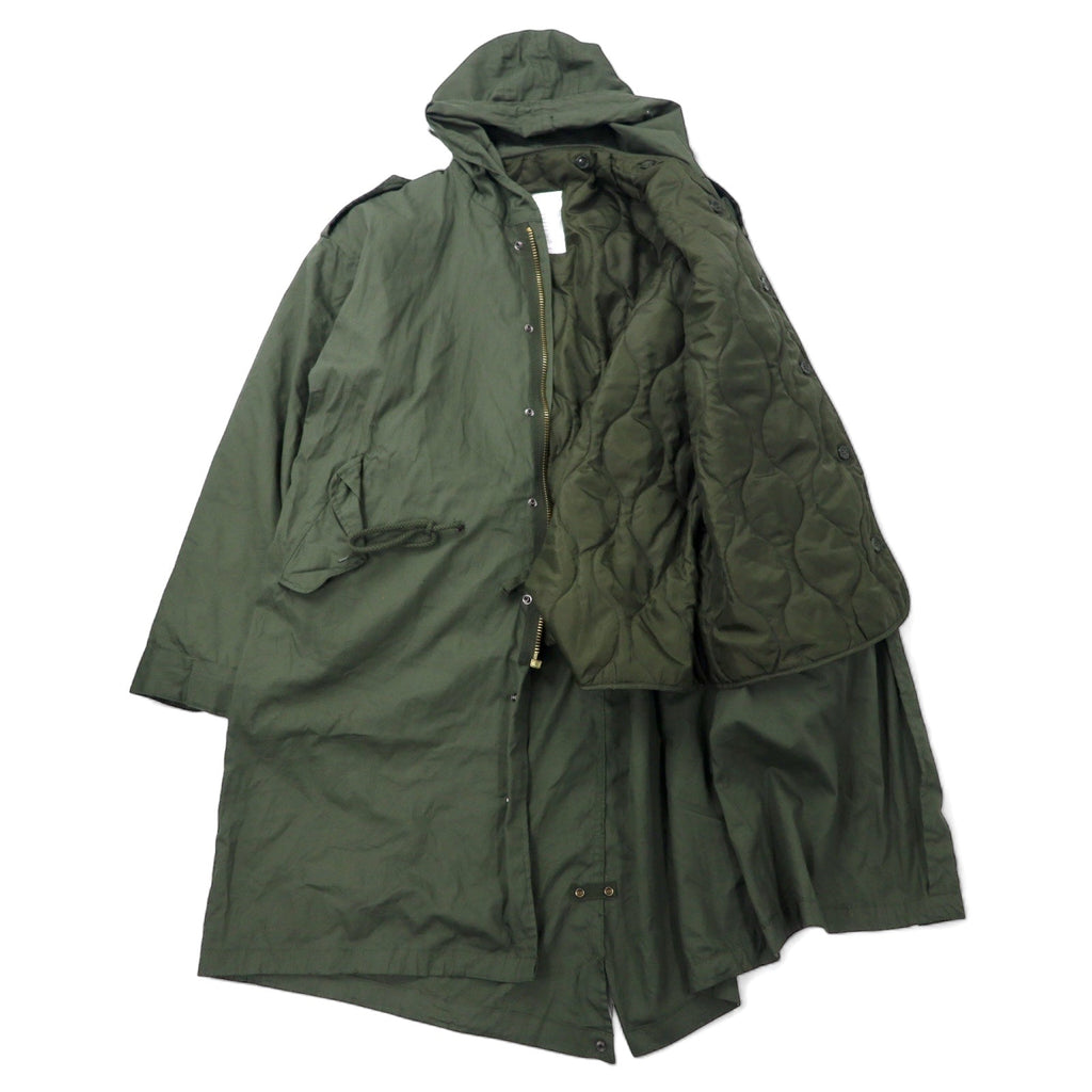 US ARMY Militare americano M-51 Parka Mod Fishtail XL Kaki Cotone Fodera trapuntata rimovibile Coulisse Militare ROTHCO 17011-MC-36933 PARKA EXTREME COLD WEATHER