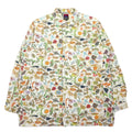 BRU NA BOINNE Biology Shirt Jacket M Bianco Cotone Fantasia Generale 4202 Prodotto in Giappone