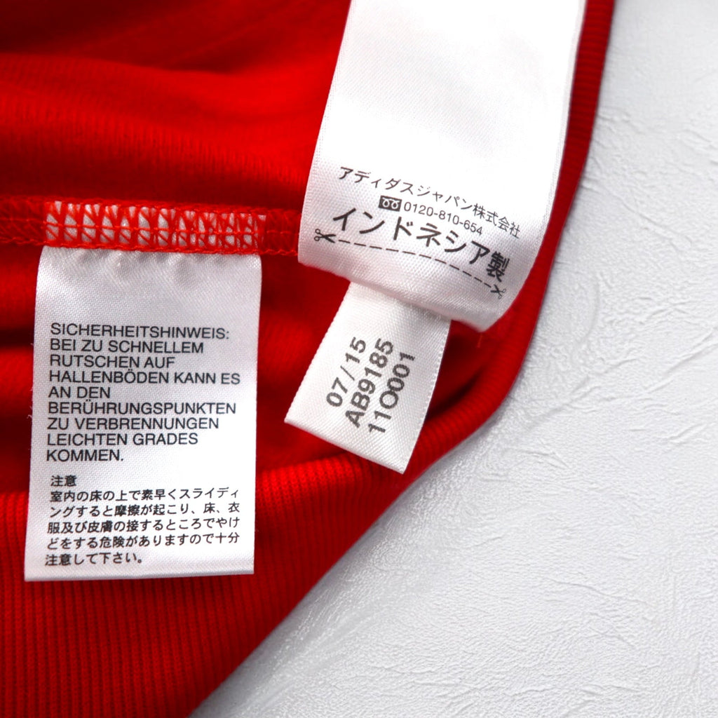 adidas Essential Track Jacket Tuta L Rossa 3 strisce Red Essential Track Jacket AB9185