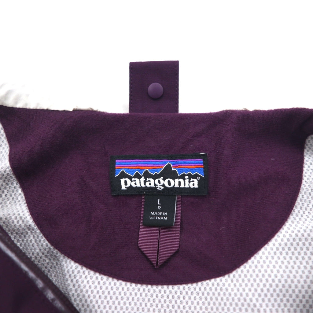 Patagonia giacca a vento impermeabile L viola H2No impermeabile poliestere