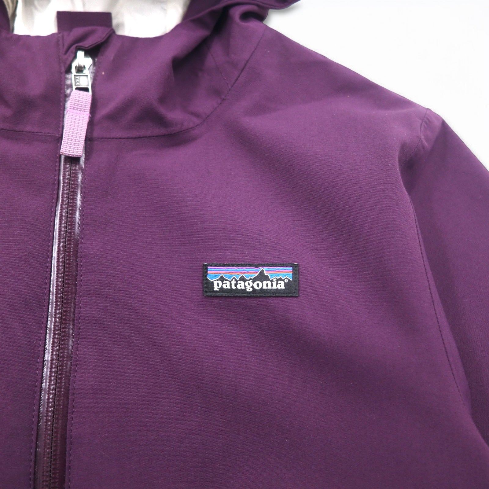 Patagonia giacca a vento impermeabile L viola H2No impermeabile poliestere