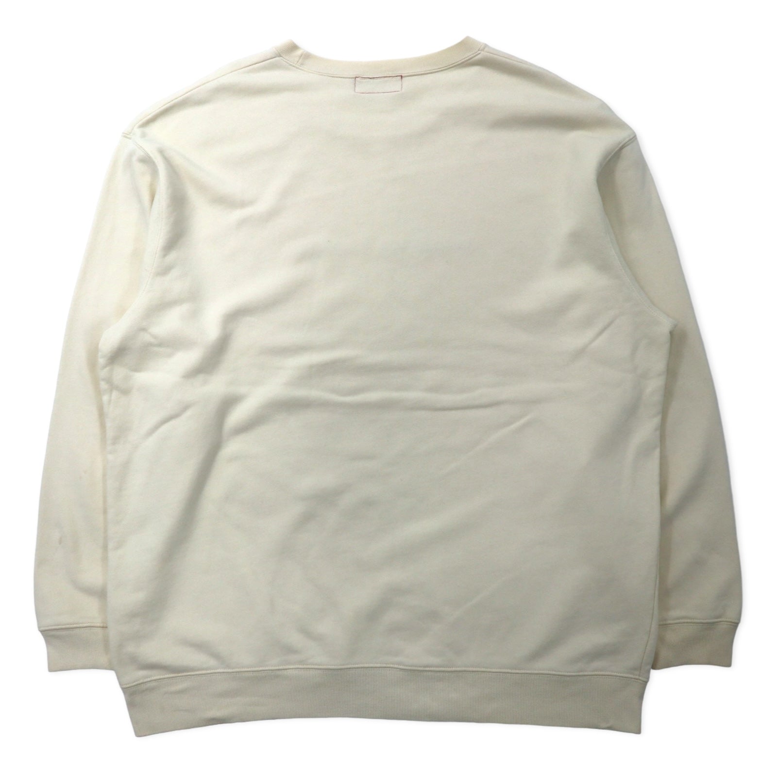 BOKU HA TANOSII (THE モンゴリアンチョップス) Felpa Bokutano 4 Crema Cotone Ricamo logo Taglia grande