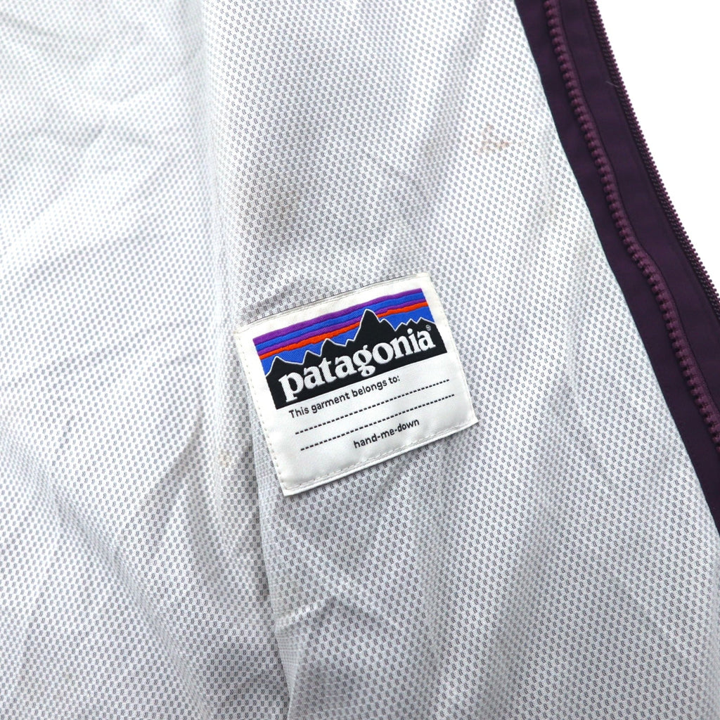 Patagonia giacca a vento impermeabile L viola H2No impermeabile poliestere