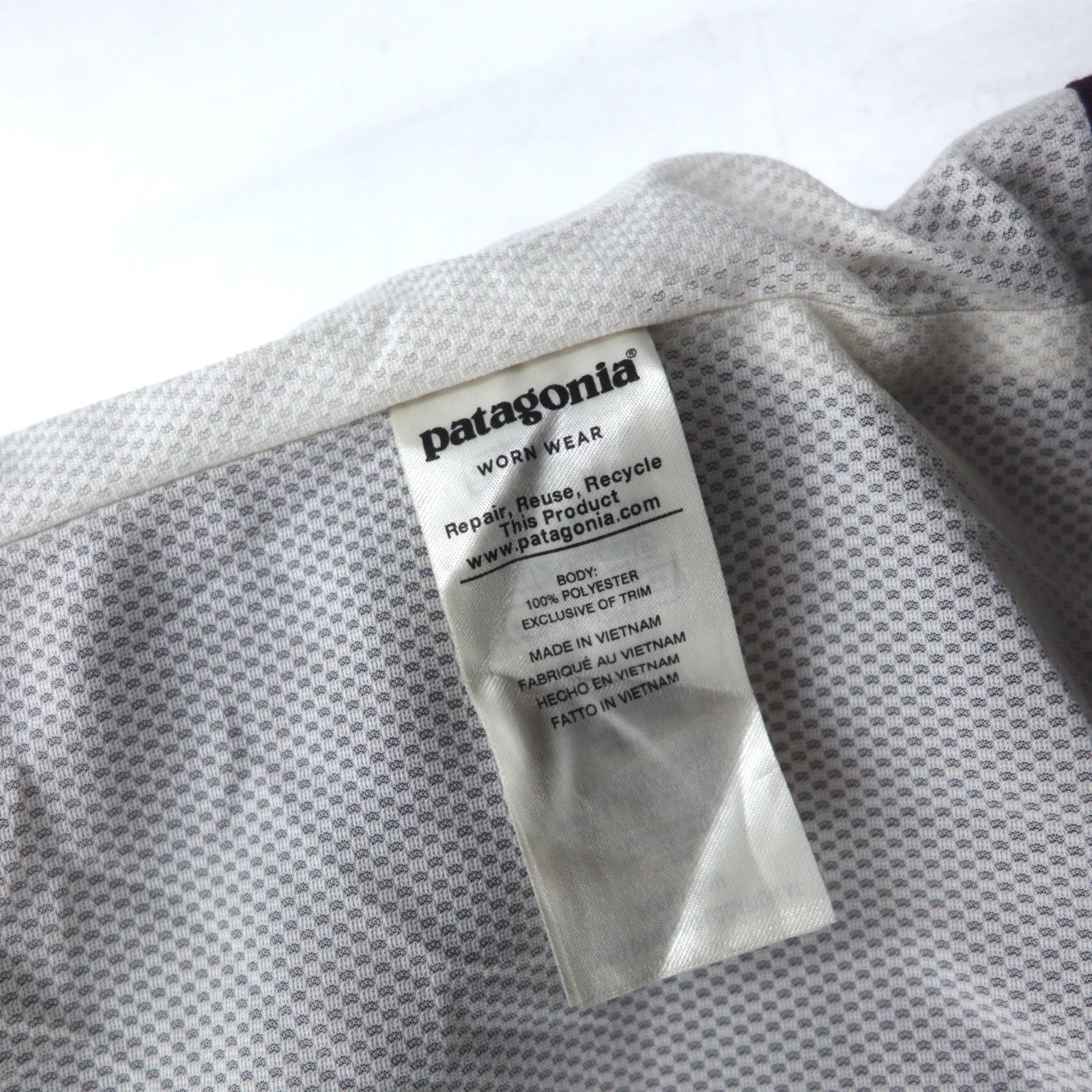 Patagonia giacca a vento impermeabile L viola H2No impermeabile poliestere