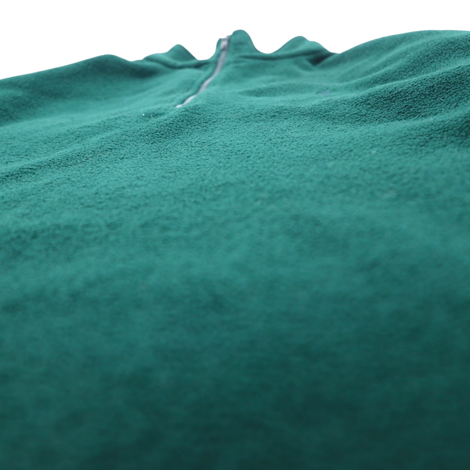 Giacca in pile Nautica anni '90, made in USA, mezza zip, taglia L, colore verde, con logo ricamato "nautech fleece"