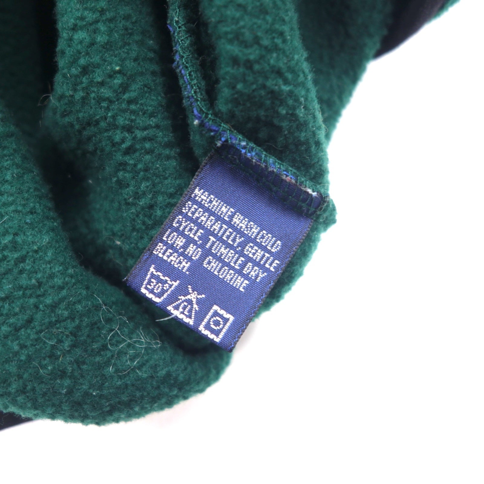 Giacca in pile Nautica anni '90, made in USA, mezza zip, taglia L, colore verde, con logo ricamato "nautech fleece"