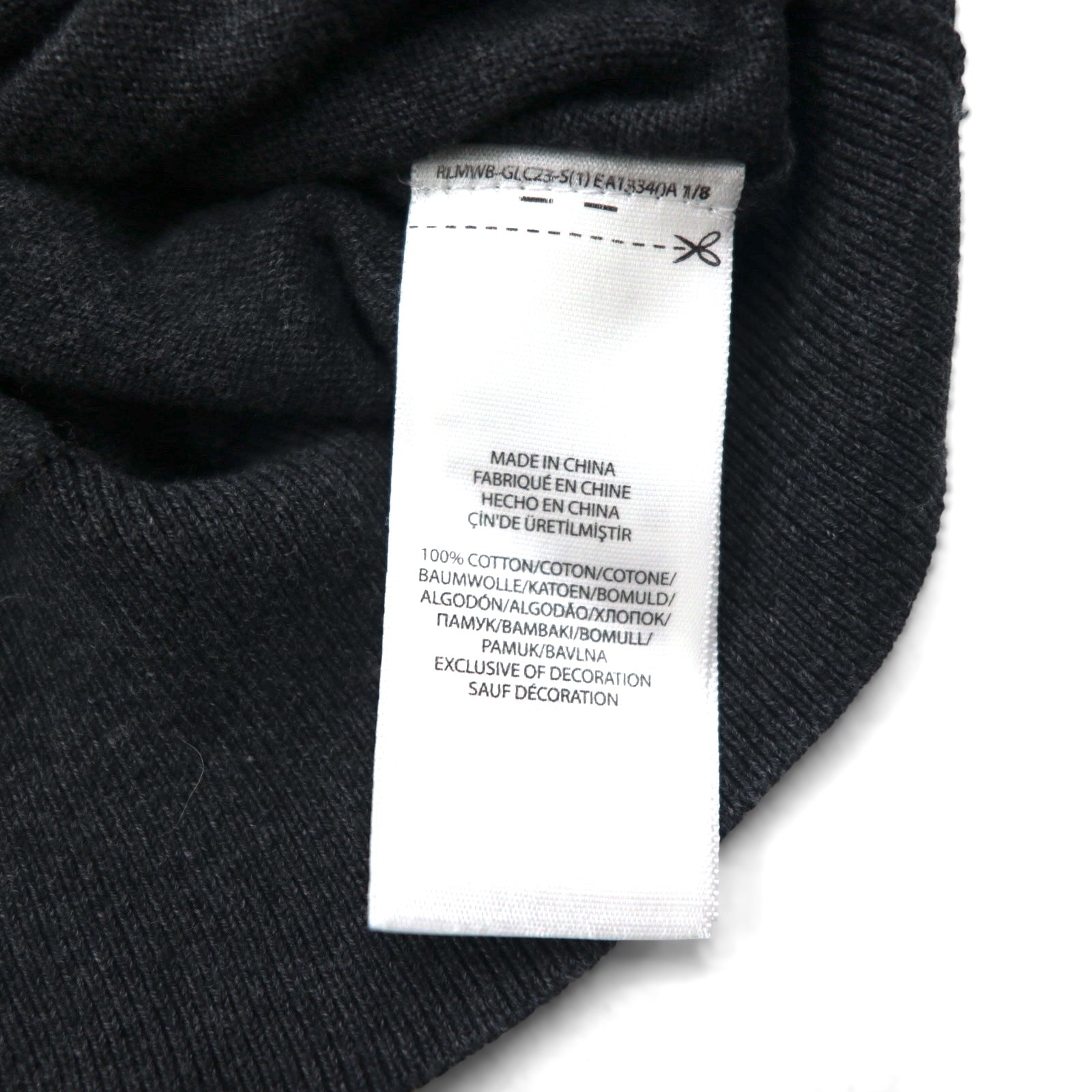 Polo Ralph Lauren Vネック ピマコットン ニット セーター L グレー スモールポニー刺繍