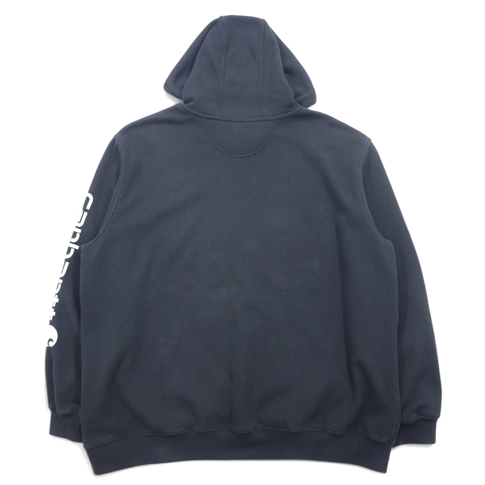 Carhartt ORIGINAL FIT Felpa con cappuccio pullover 2XL Nera Cotone Interno felpato Logo sulla manica MIDWEIGHT HOODED LOGO SWEATSHIRT K288 Prodotto in Messico