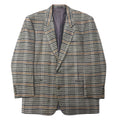 Christian Dior MONSIEUR Old Blazer 2 Bottoni AB-6 175 Grigio Quadri Scozzesi in Lana Fabbricato in Giappone
