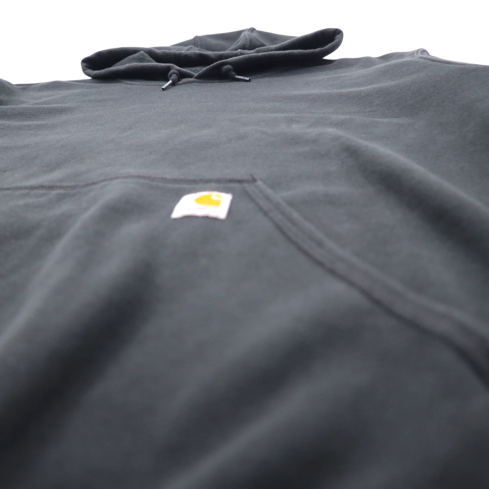 Carhartt ORIGINAL FIT Felpa con cappuccio pullover 2XL Nera Cotone Interno felpato Logo sulla manica MIDWEIGHT HOODED LOGO SWEATSHIRT K288 Prodotto in Messico