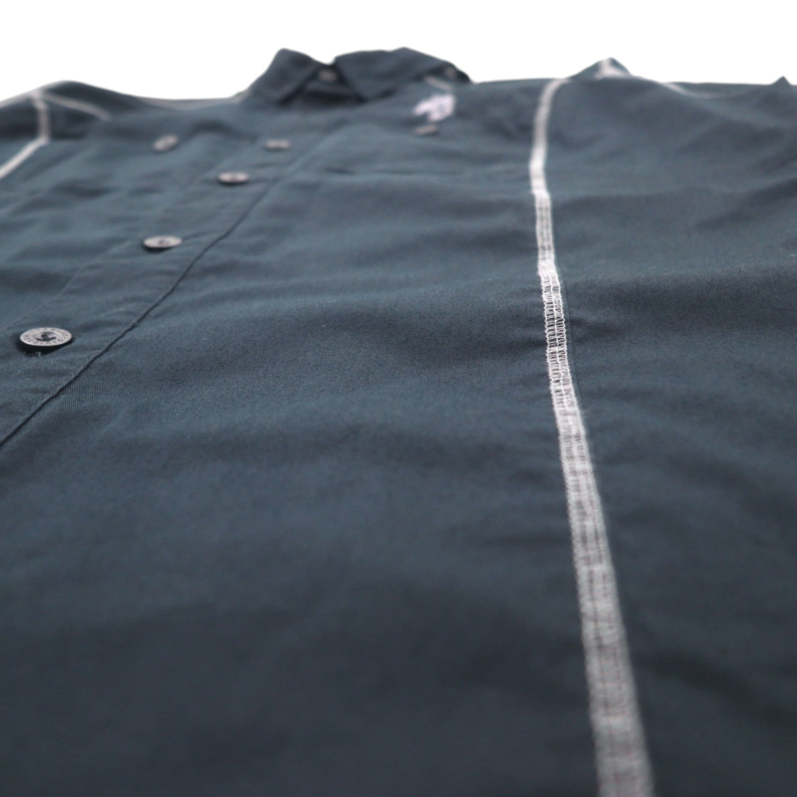 HARLEY DAVIDSON Camicia da Lavoro a Maniche Corte L Nera Doppia Tasca Ricamo Logo