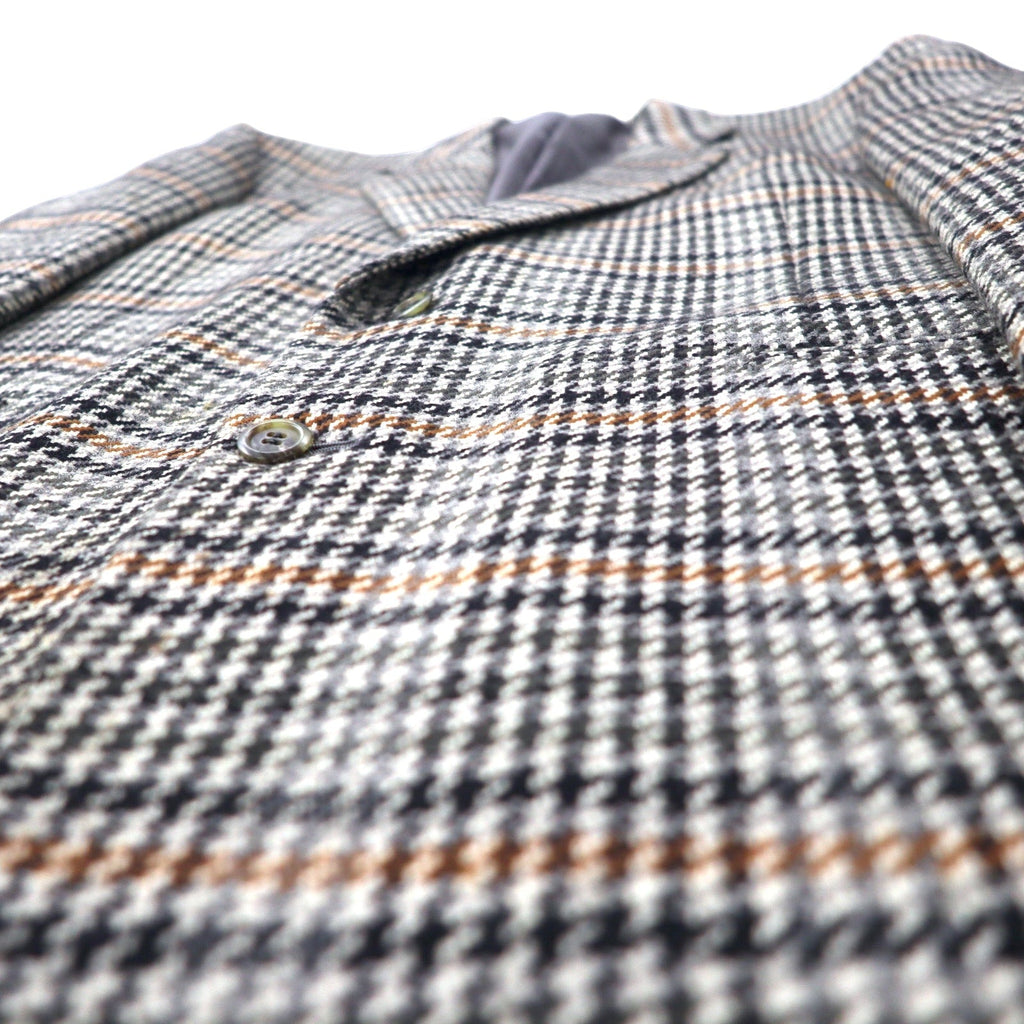 Christian Dior MONSIEUR Old Blazer 2 Bottoni AB-6 175 Grigio Quadri Scozzesi in Lana Fabbricato in Giappone