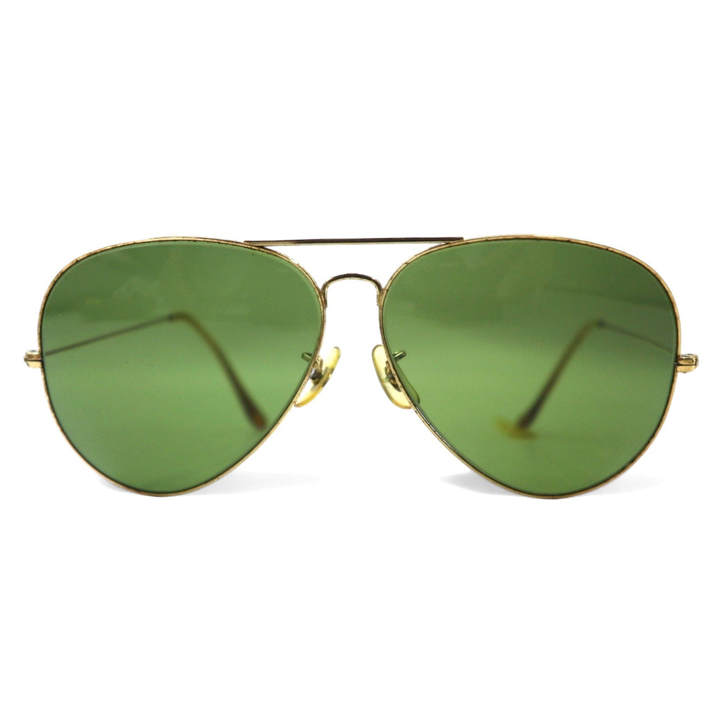Ray-Ban Bausch & Lomb USA Vintage Occhiali da sole a goccia Dorati Doppio ponte Bausch&Lomb B&L