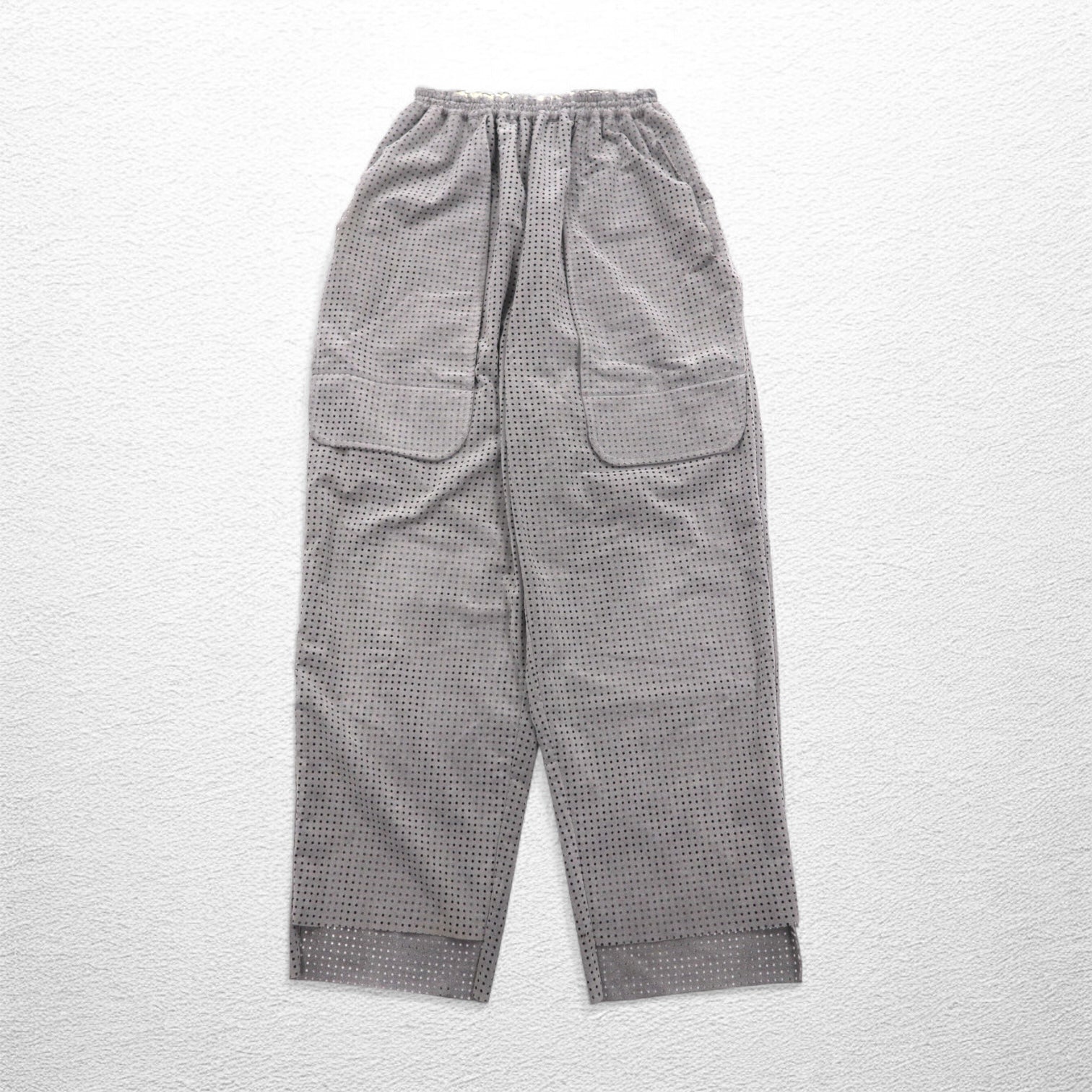 CLASS PANTALONI PUNCHING ULTRASUEDE EASY FIT L GRIGI ARTFICIAL LEATHER MADE IN JAPAN