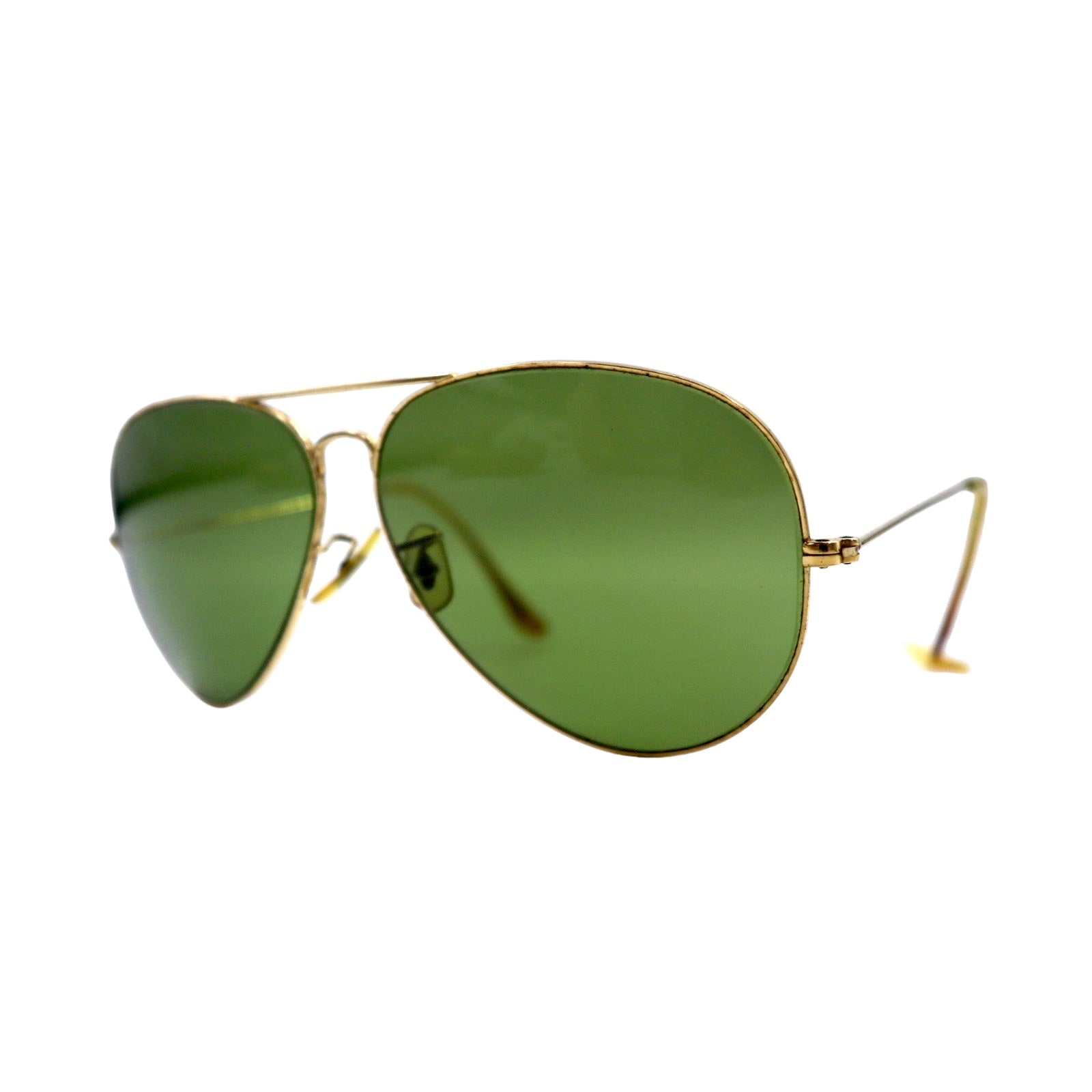 Ray-Ban Bausch & Lomb USA Vintage Occhiali da sole a goccia Dorati Doppio ponte Bausch&Lomb B&L