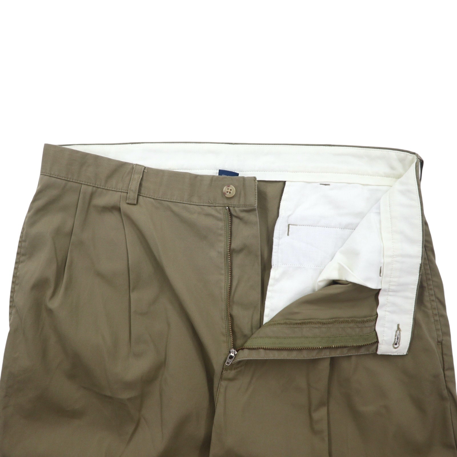 Polo by Ralph Lauren Pantaloni Chino con Pince Anni '90 36 Beige Cotone HAMMOND PANT