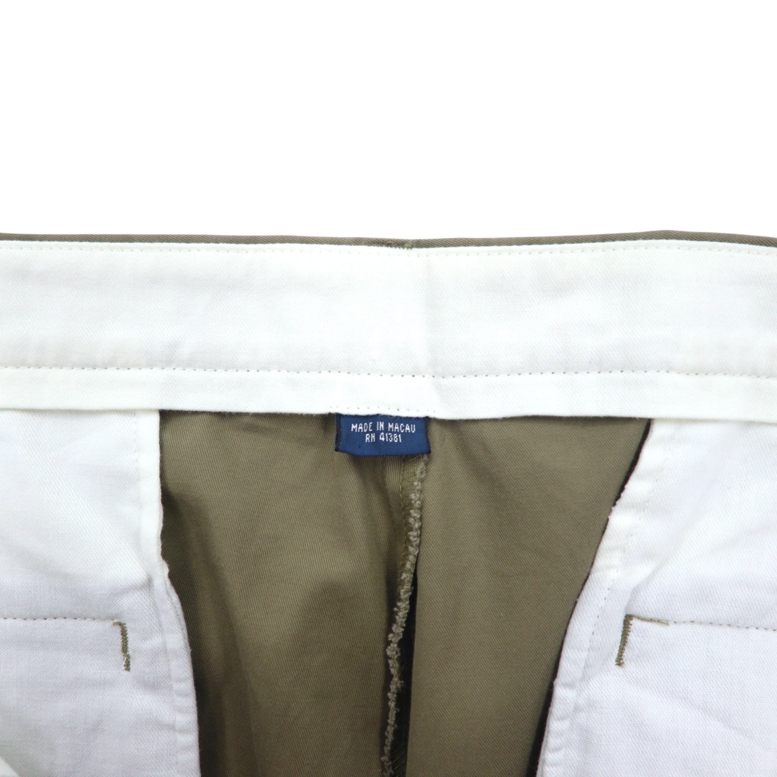 Polo by Ralph Lauren Pantaloni Chino con Pince Anni '90 36 Beige Cotone HAMMOND PANT