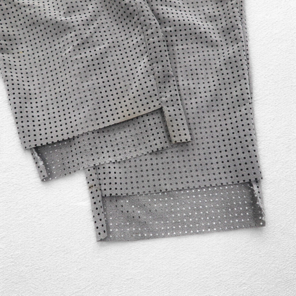CLASS PANTALONI PUNCHING ULTRASUEDE EASY FIT L GRIGI ARTFICIAL LEATHER MADE IN JAPAN