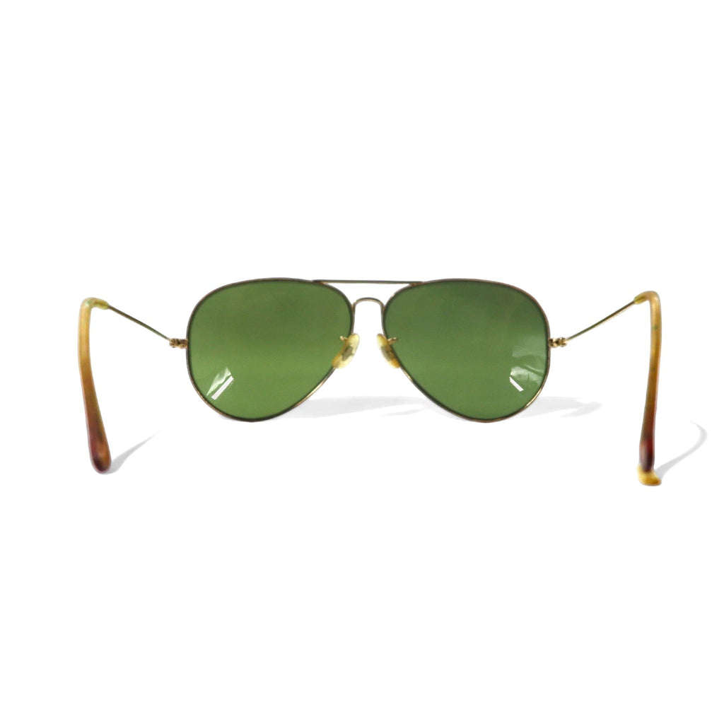 Ray-Ban Bausch & Lomb USA Vintage Occhiali da sole a goccia Dorati Doppio ponte Bausch&Lomb B&L