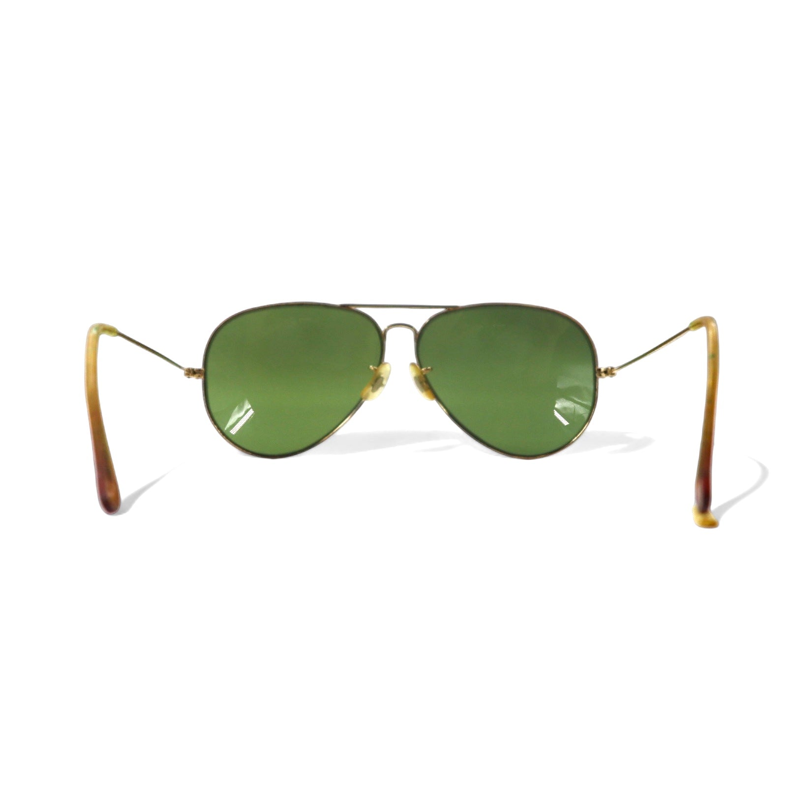 Ray-Ban Bausch & Lomb USA Vintage Occhiali da sole a goccia Dorati Doppio ponte Bausch&Lomb B&L