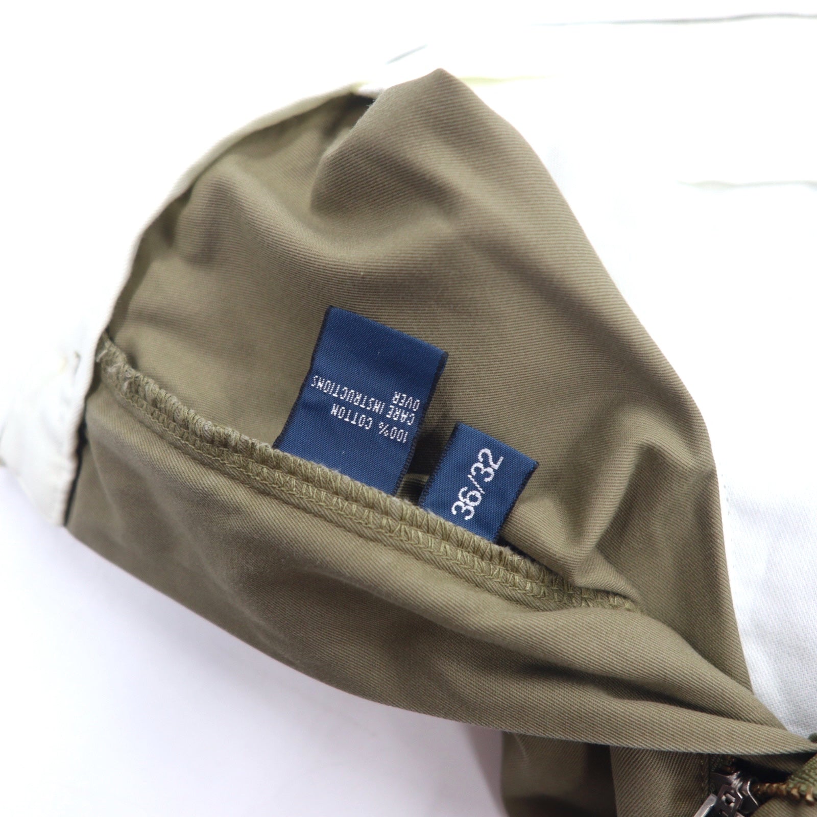 Polo by Ralph Lauren Pantaloni Chino con Pince Anni '90 36 Beige Cotone HAMMOND PANT