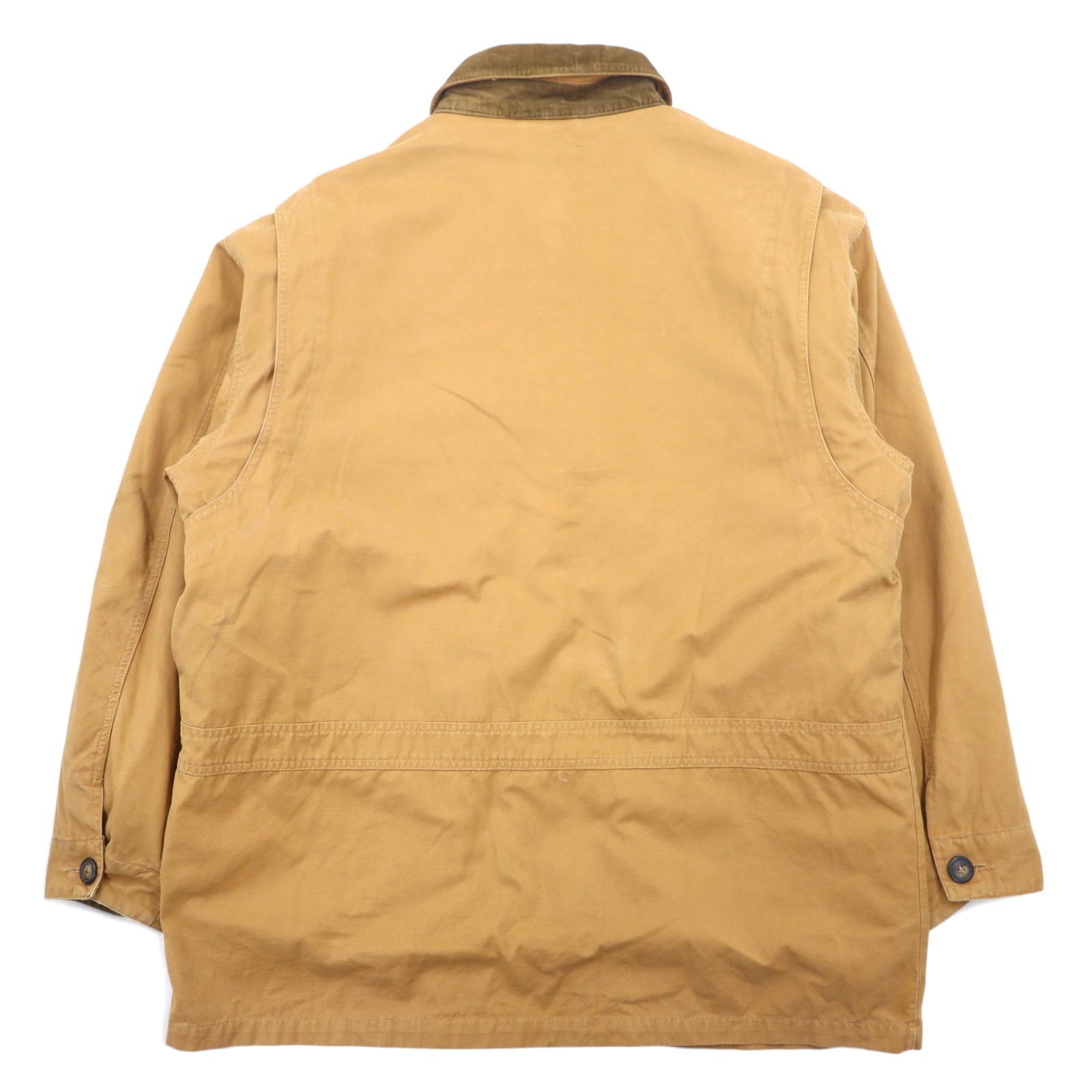 NORTHEAST OUTFITTERS Giacca da caccia Chore Coat Salopette L Beige Cotone Duck Interno sfoderabile Fodera a quadri Colletto e polsini in velluto a coste
