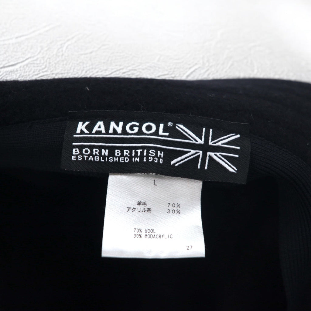 KANGOL バケットハット L ブラック ウール 羊毛 Wool Lahinch K3191ST