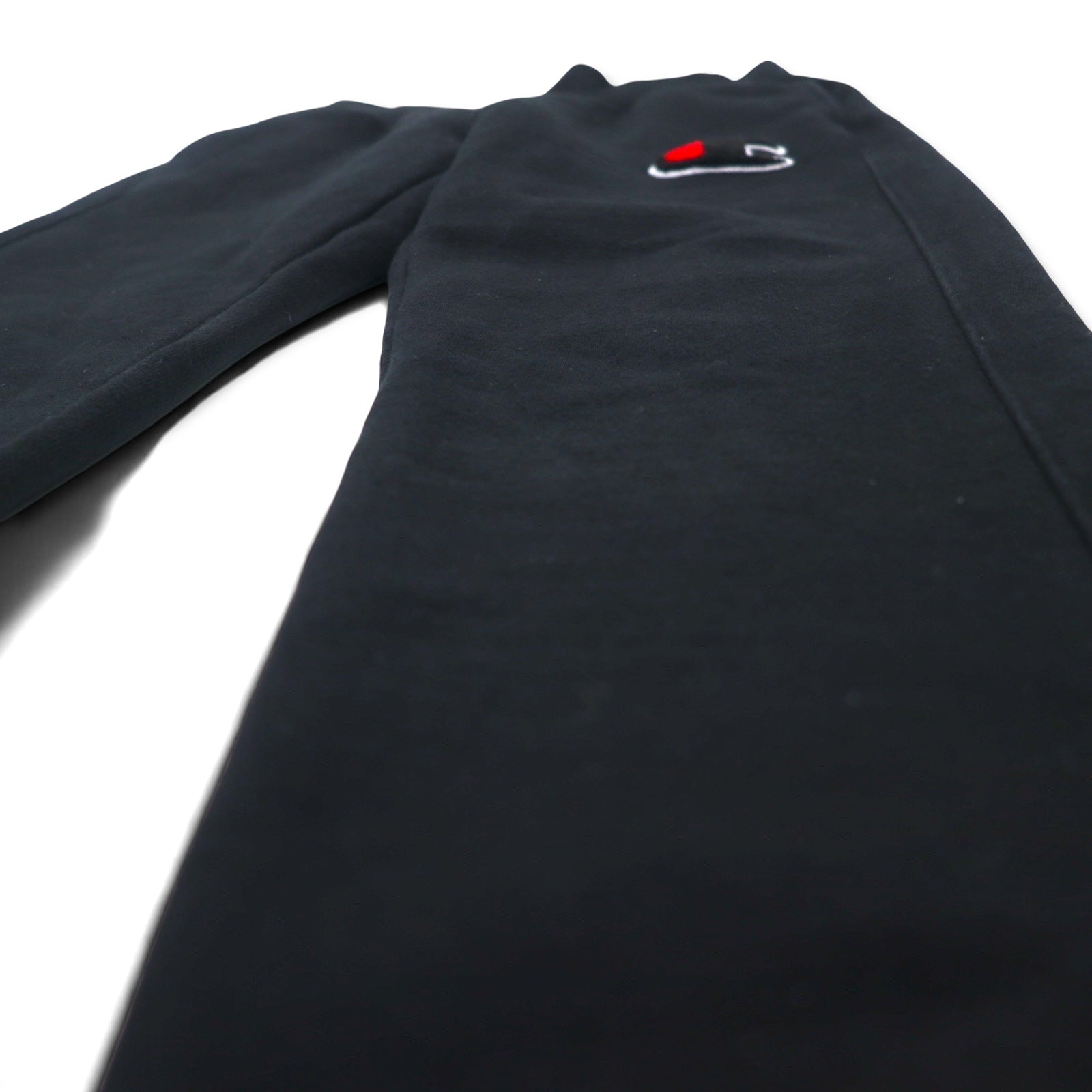 Champion Reverse Weave Pantaloni della tuta L Neri Logo Script Etichetta blu singola Replica Fabbricati a El Salvador