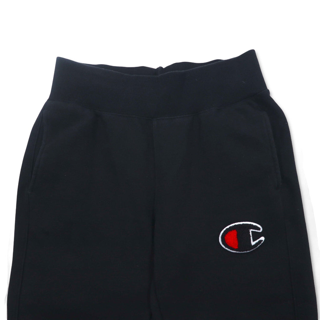 Champion リバースウィーブ REVERSE WEAVE スウェットパンツ L ブラック スクリプトロゴ 青単タグ 復刻 エルサルバドル製