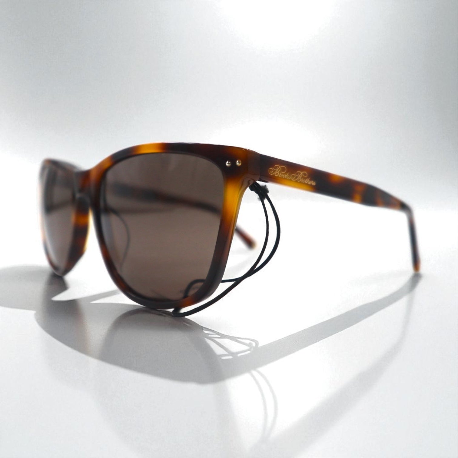 Brooks Brothers ウェリントン サングラス ブラウン ベッコウ スクエア BB5052U 606473 56-18 145 3N 未使用品
