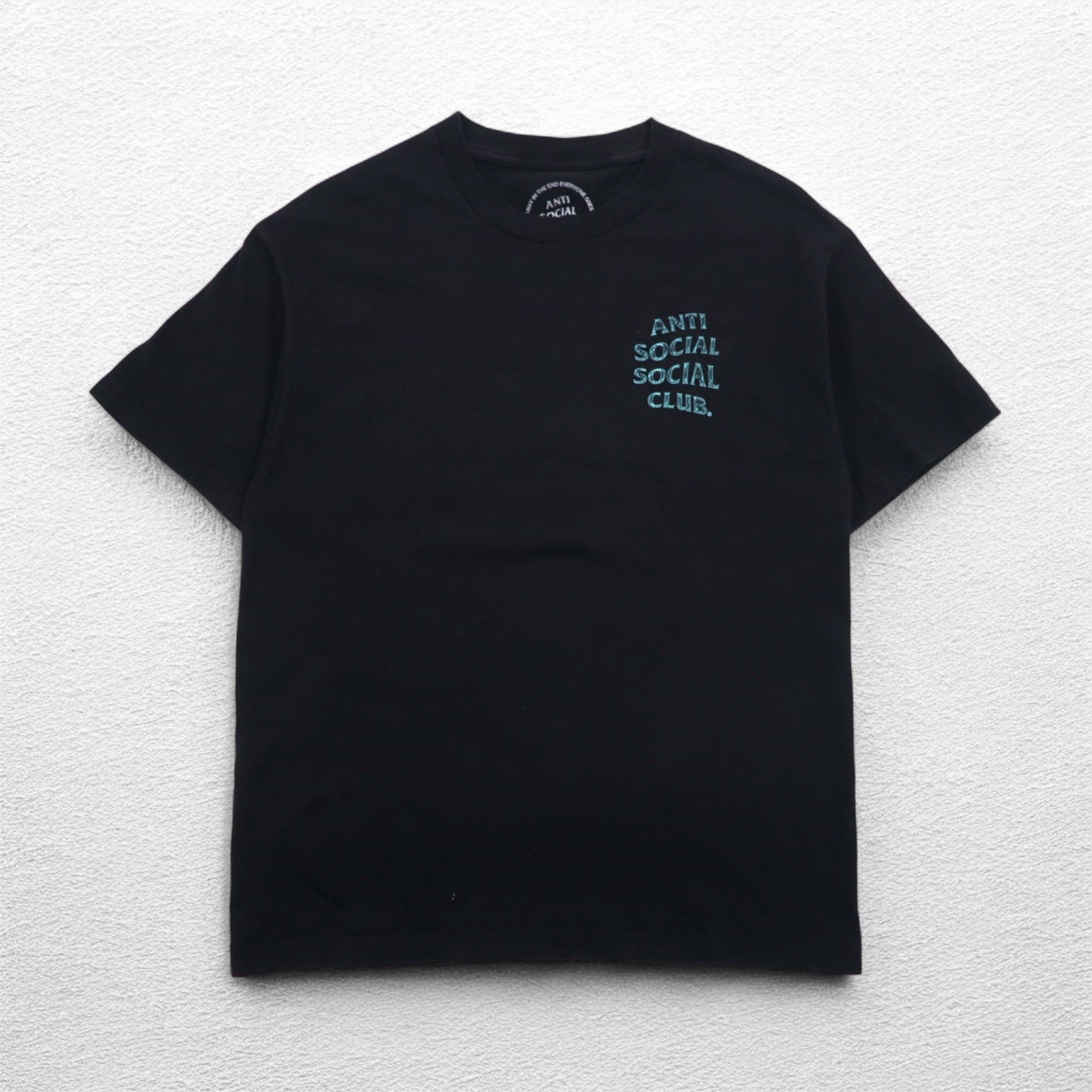 ANTI SOCIAL SOCIAL CLUB T-Shirt Stampa Posteriore Made in USA L Nero Cotone Logo