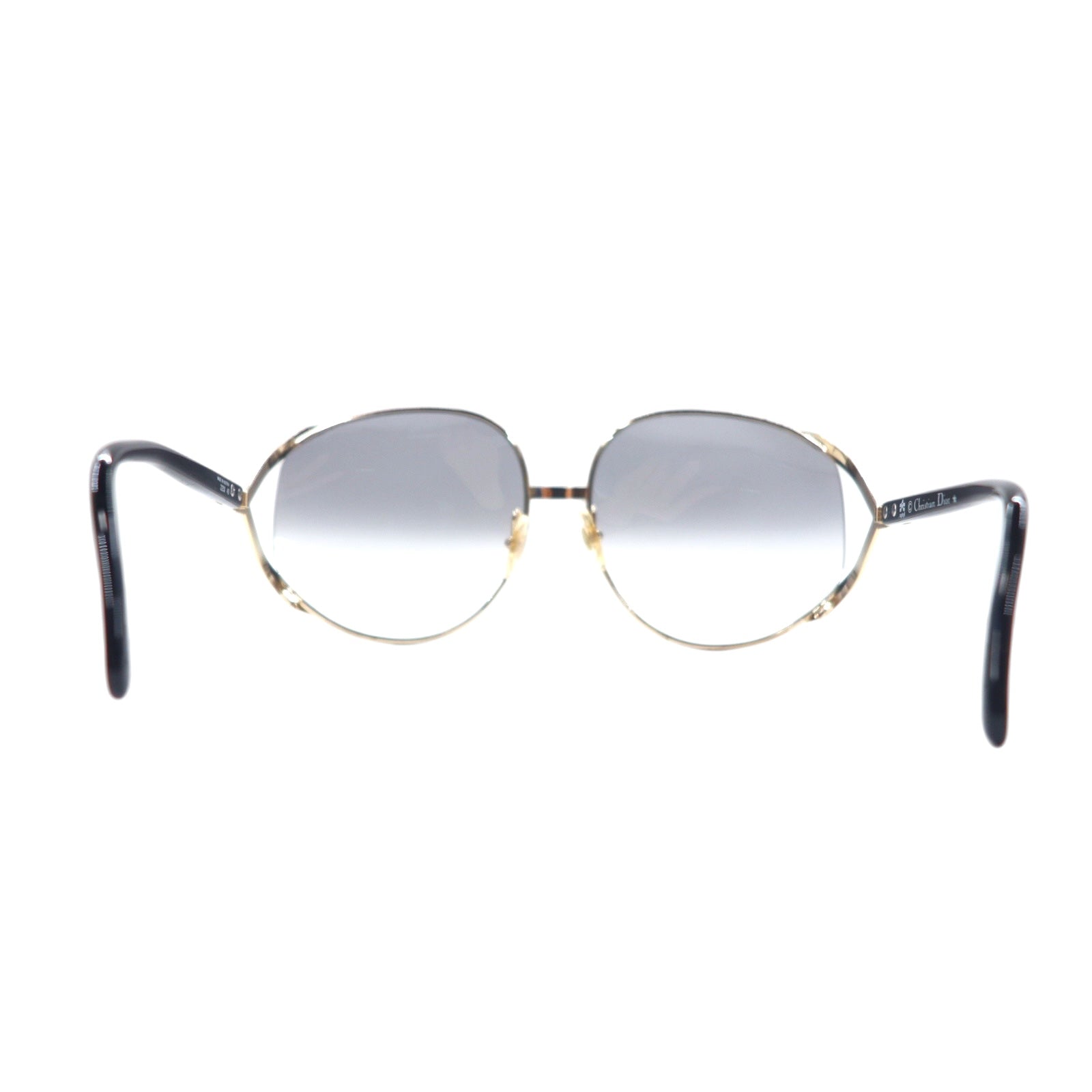 Christian Dior オーストラリア製 ヴィンテージ サングラス グラデーション ブラック 2250 49 CDロゴ