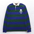 Rugby by RALPH LAUREN ボーダー ラガーシャツ M スカル 刺繍 VINTAGE SLIM FIT 0457067LMYH 未使用品