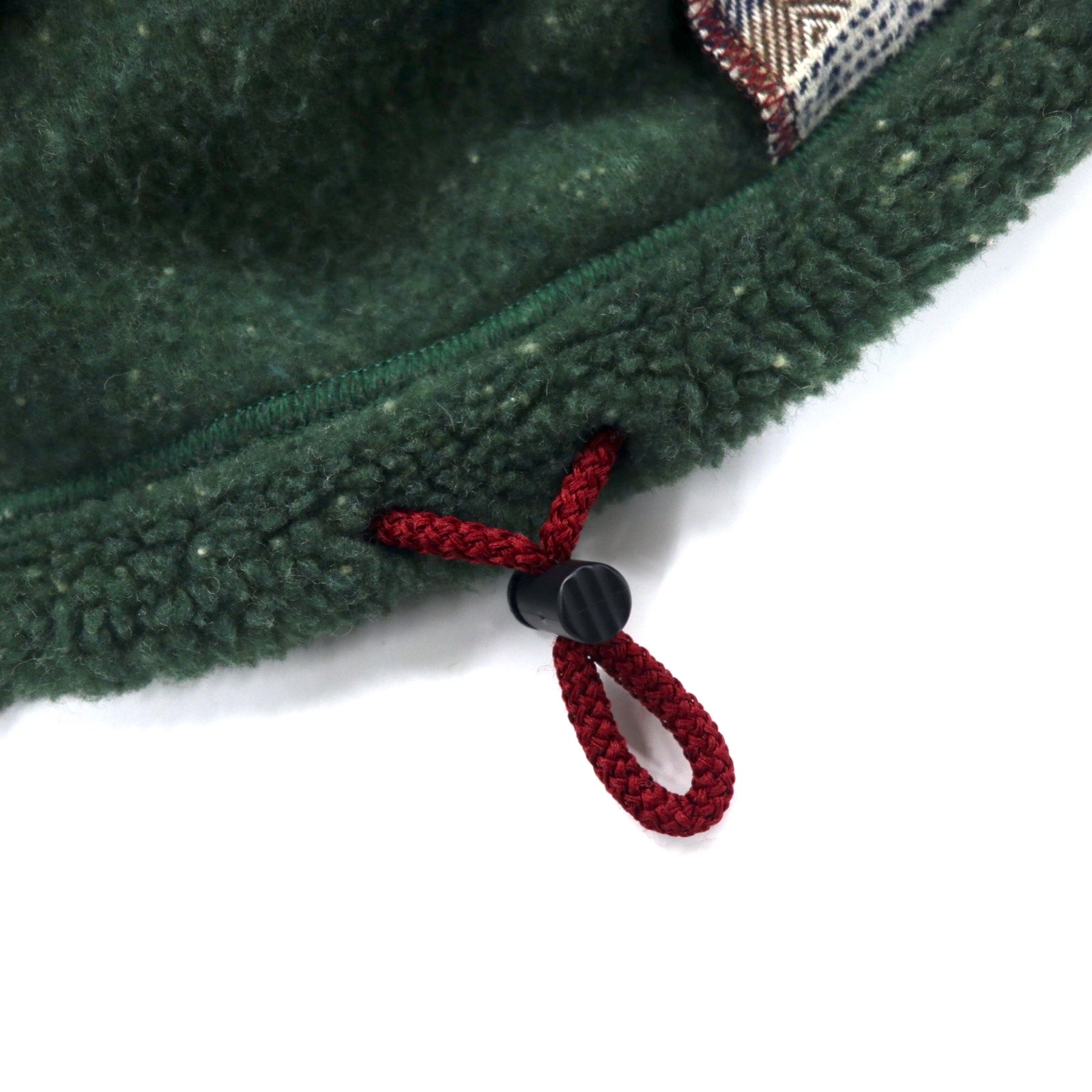 HUNTING WORLD Giacca in pile teddy con mezza zip Made in Italy S kaki poliestere ricamo logo sul retro