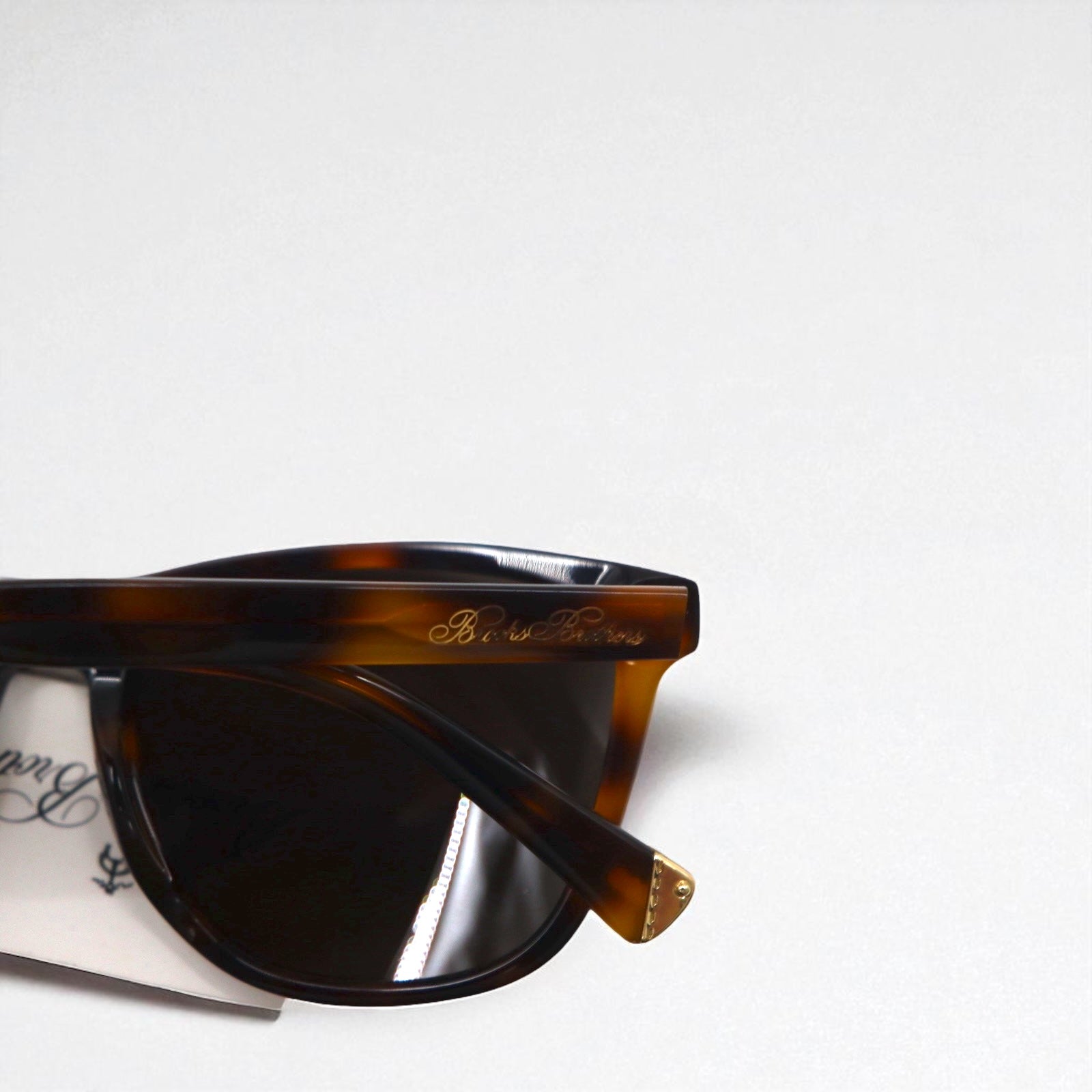 Brooks Brothers ウェリントン サングラス ブラウン ベッコウ スクエア BB5052U 606473 56-18 145 3N 未使用品