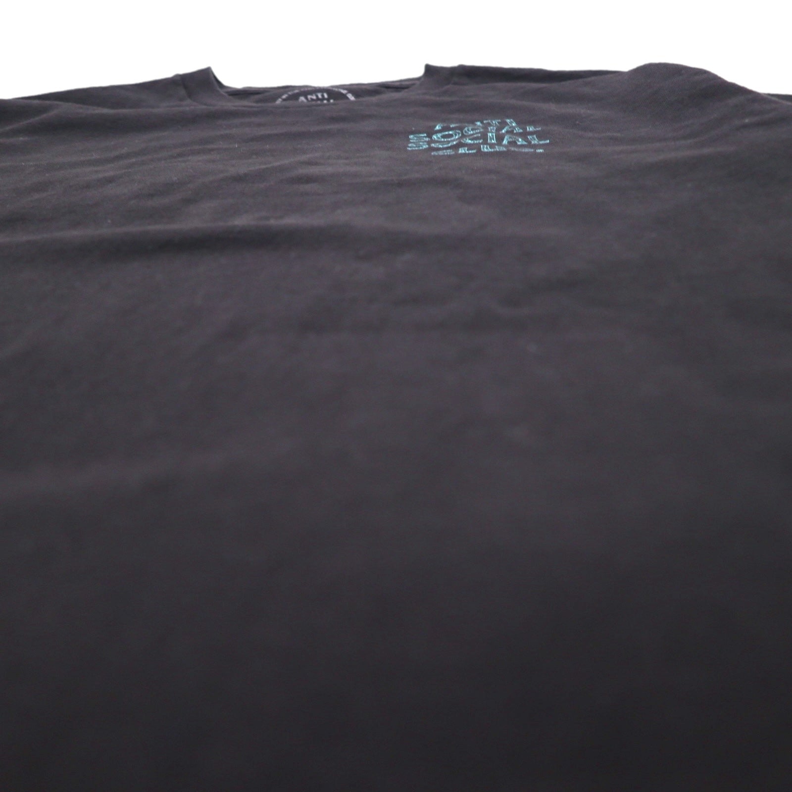 ANTI SOCIAL SOCIAL CLUB T-Shirt Stampa Posteriore Made in USA L Nero Cotone Logo
