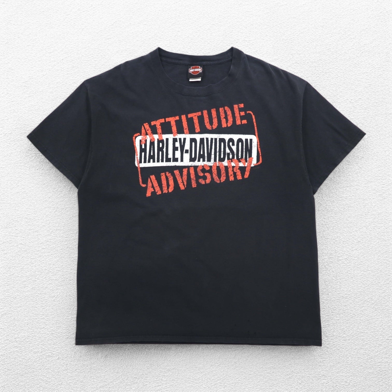 T-Shirt HARLEY DAVIDSON Stampa Fronte-Retro XL Nera Hanes BEEFY-T Fabbricata in Honduras