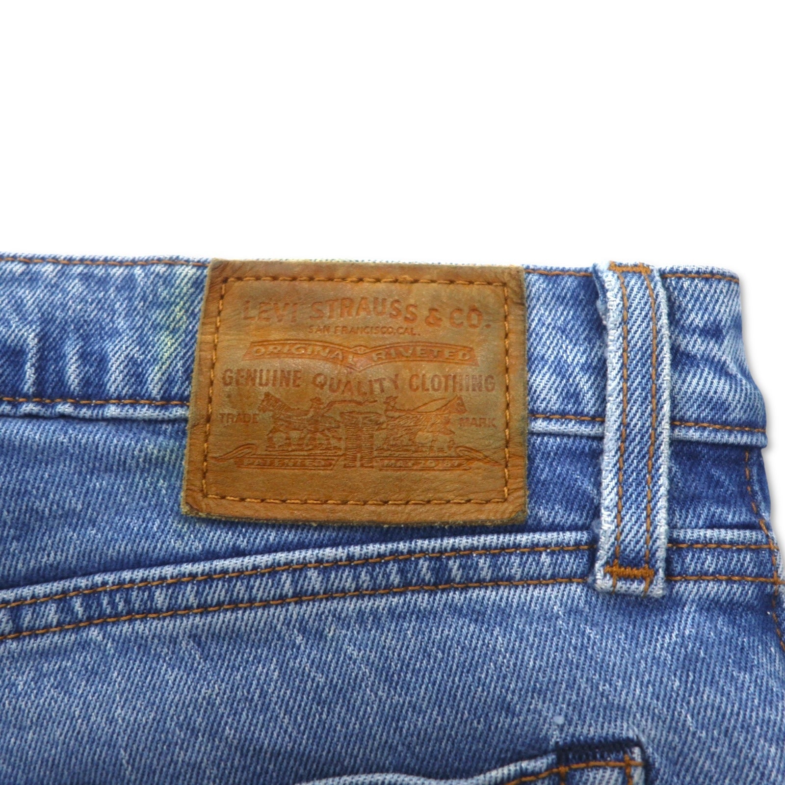 Levi's PREMIUM Big E Jeans Ankle, pantaloni in denim, taglia 28, blu cotone 22861-0034
