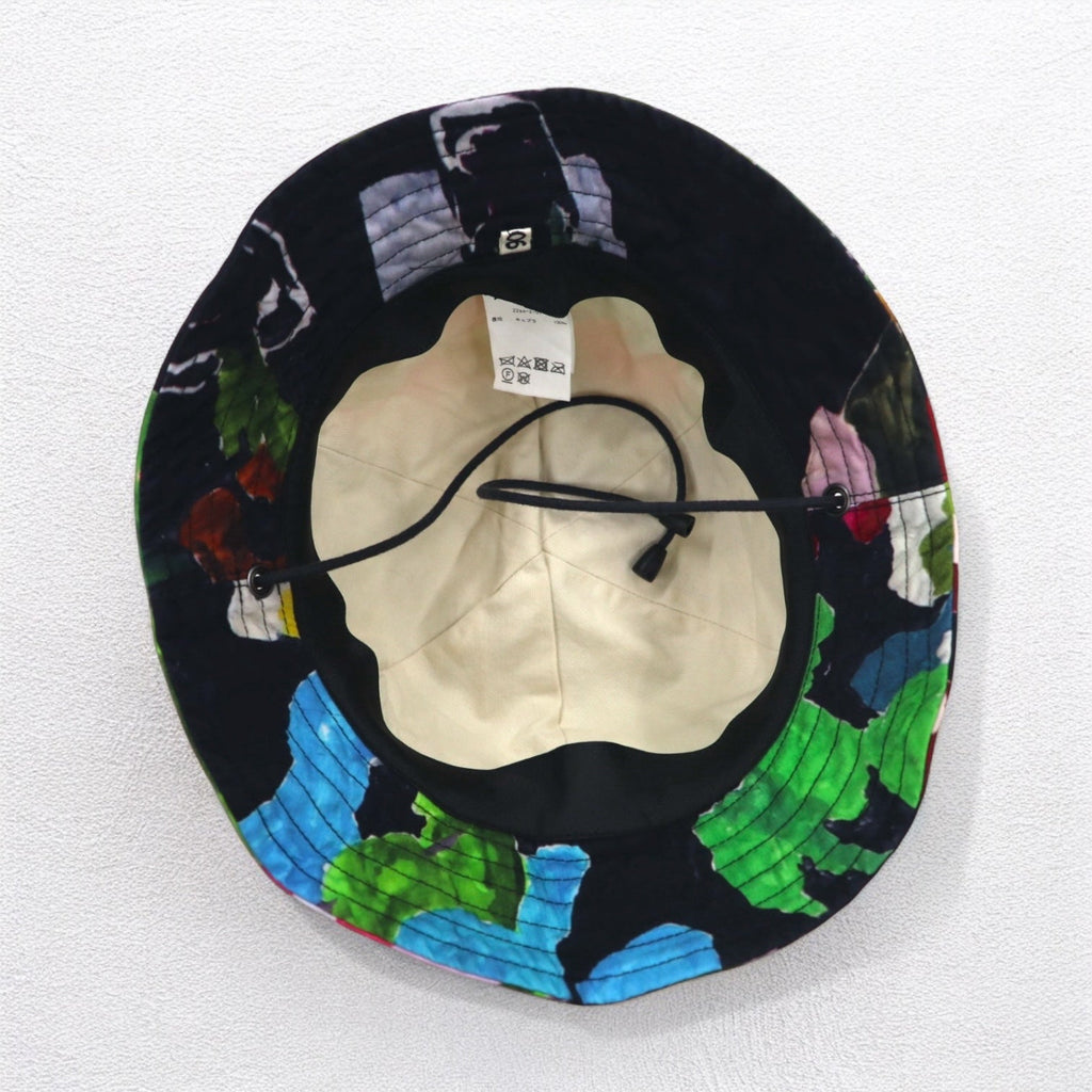 Cappello a secchiello KHOKI, taglia unica, multicolore, fantasia all-over, coulisse, 22ss-z-01, made in Japan.