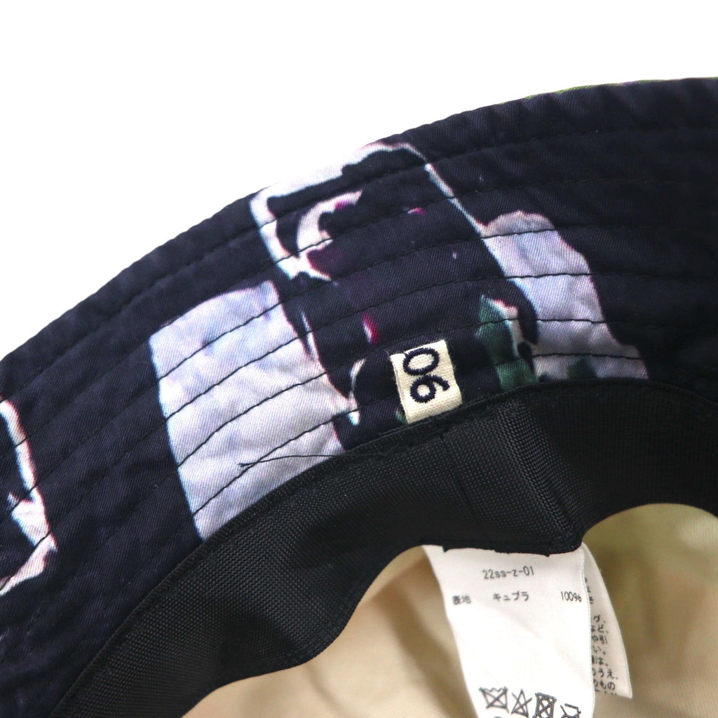 Cappello a secchiello KHOKI, taglia unica, multicolore, fantasia all-over, coulisse, 22ss-z-01, made in Japan.