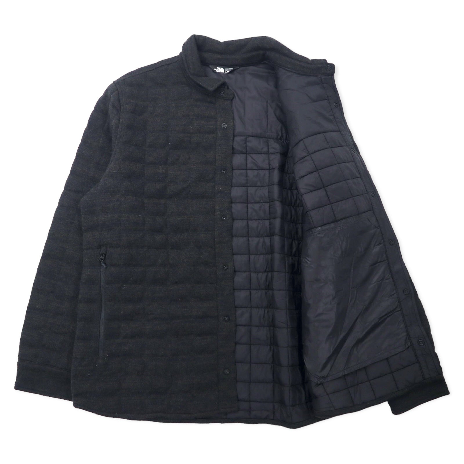 THE NORTH FACE ThermoBall Giacca Camicia Piumino XL Nero Poliestere Trapuntato Imbottito THERMOBALL NF0A2TB4