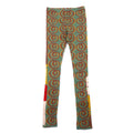 MASH Leggings Collant in Lana S Fantasia a Tutto Tondo Marrone Verde MS-0809WS-02C Fabbricato in Giappone