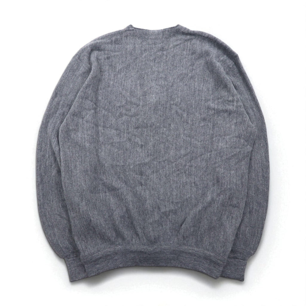 70s USA Vintage Acrylic Knit Cardigan JEFFLINKS 70年代 USA製 アクリルニット カーディガン XL グレー