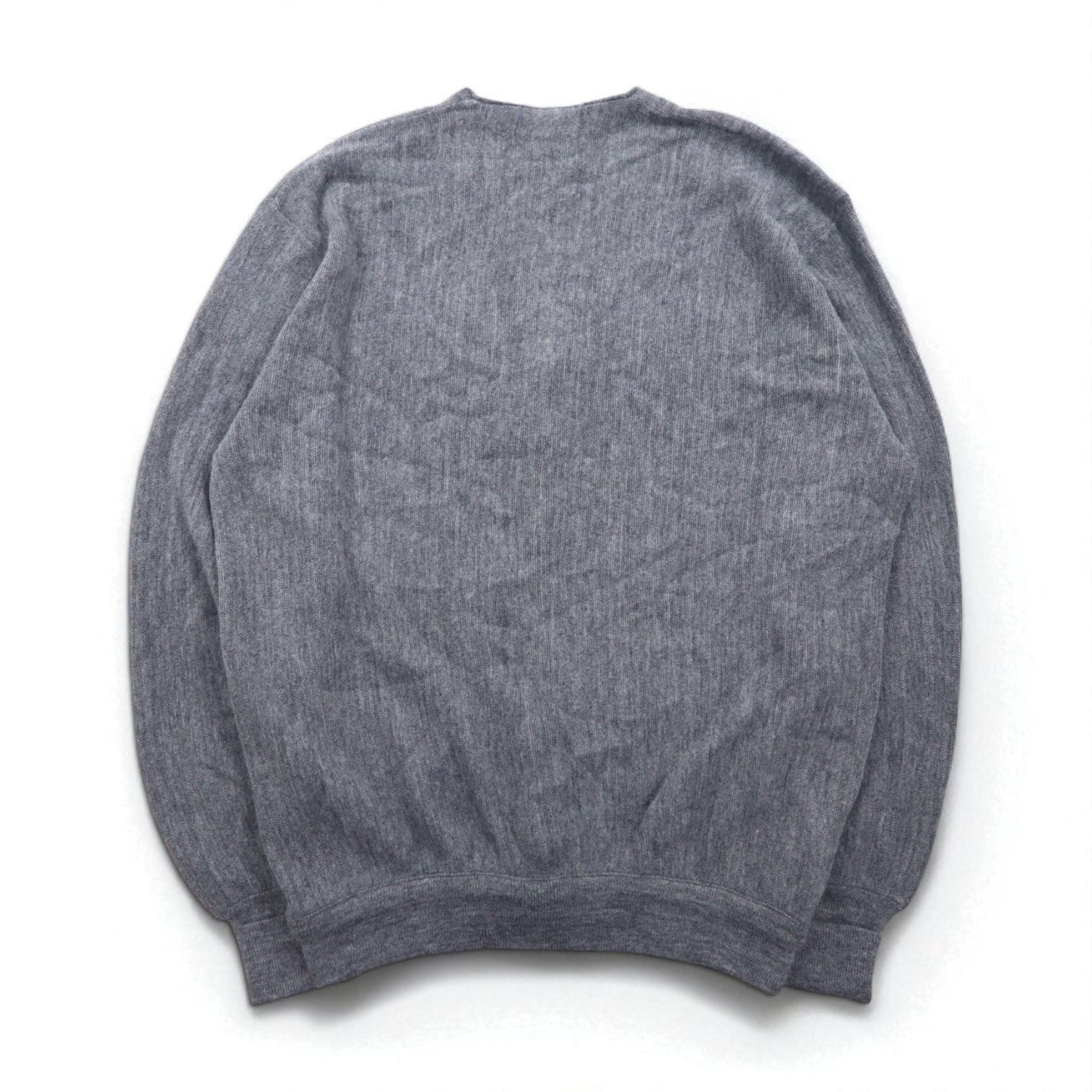70s USA Vintage Acrylic Knit Cardigan JEFFLINKS 70年代 USA製 アクリルニット カーディガン XL グレー