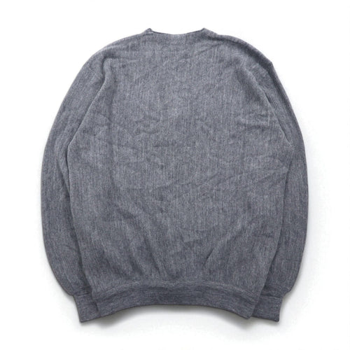 70s USA Vintage Acrylic Knit Cardigan JEFFLINKS 70年代 USA製 アクリルニット カーディガン XL グレー