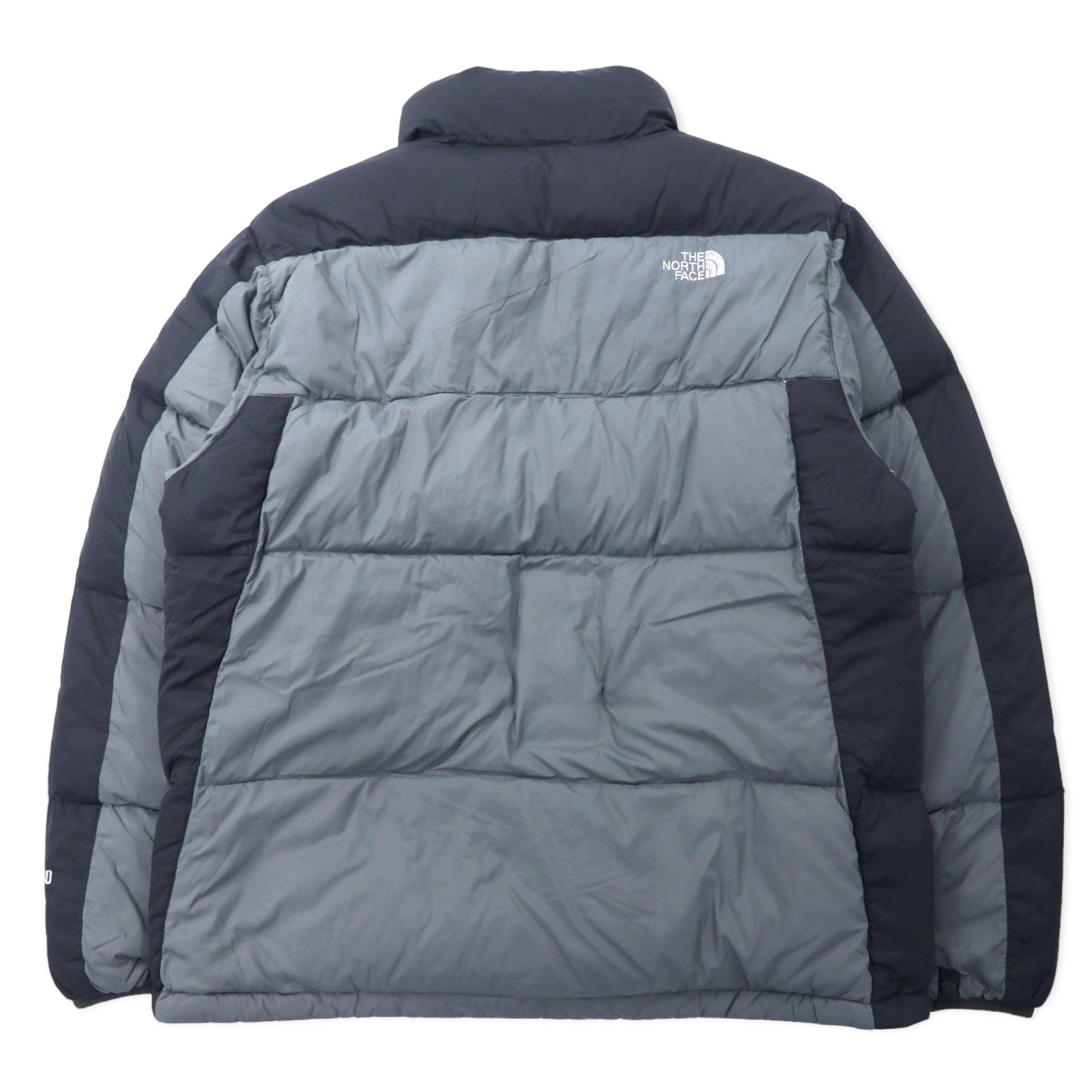 THE NORTH FACE Nuptse Piumino 550 fill power L Grigio Nylon Logo ricamato